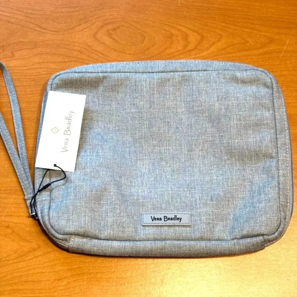 Vera Bradley diaper wipes holder bag blue gray NWT